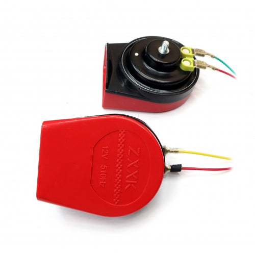 VE 22 Sound Magic Horns For Universal Bikes And Cars - Red Color ( Set of 2 pieces )